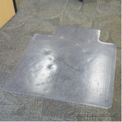 45 x 53 Traditional Plastic Chair Mat for Carpet